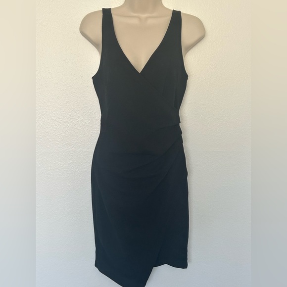 Deep Vneck Sleeveless Cocktail Dress - Picture 1 of 3